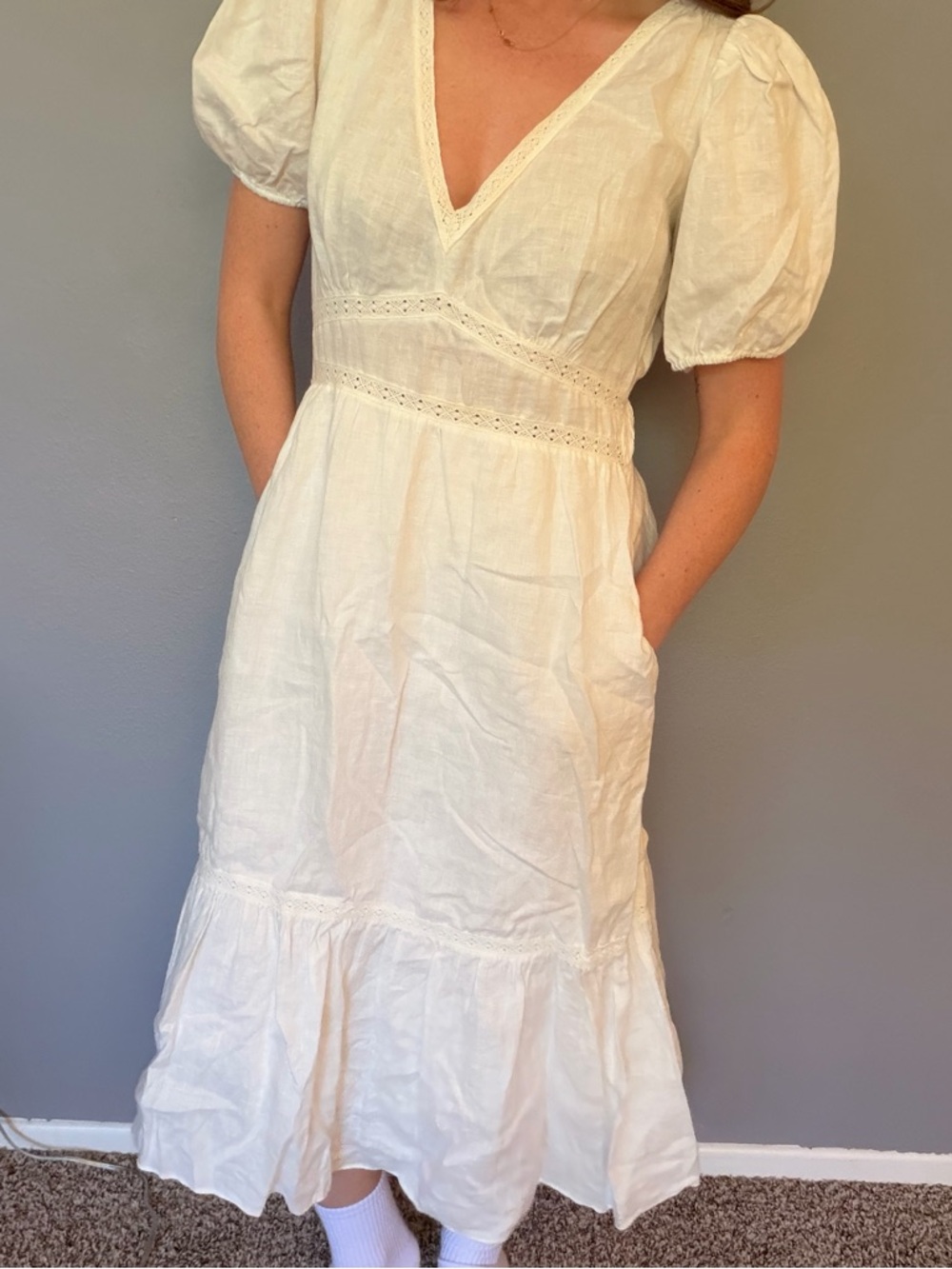 Doen inspired white dress